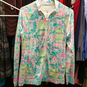 Lilly pultizer luxletic full zippered top